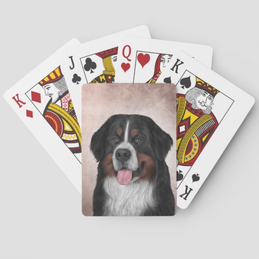 Bernese Mountain Dog Pokerkaarten (Achterkant)