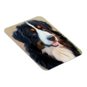 Bernese Mountain Dog Portrait Magneet (Rechterzijde)