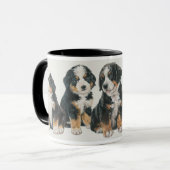 Bernese Mountain Dog Puppies Mok (Voorkant links)