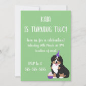 Bernese Mountain Dog Puppy Birthday Kaart (Voorkant)