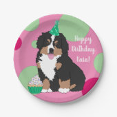 Bernese Mountain Dog Puppy Birthday Papieren Bordje (Voorkant)