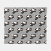 Bernese Mountain Dog Puppy Fleece Blanket (Voorkant (Horizontaal))