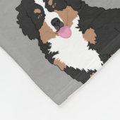 Bernese Mountain Dog Puppy Fleece Blanket Deken (Hoek)