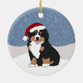 Bernese Mountain Dog Puppy Keramisch Ornament (Achterkant)