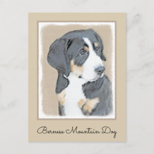 Bernese Mountain Dog Puppy Painting - Originele Ku Briefkaart
