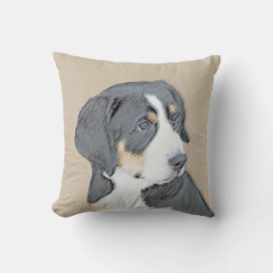 Bernese Mountain Dog Puppy Painting - Originele Ku Kussen