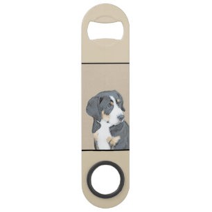 Bernese Mountain Dog Puppy Painting - Originele Ku Speed Flessenopener