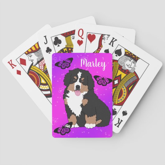 Bernese Mountain Dog Puppy   Pokerkaarten (Achterkant)