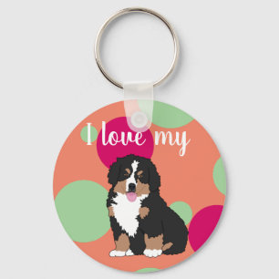 Bernese Mountain Dog Puppy Sleutelhanger