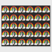 Bernese Mountain Dog Rainbow Cadeaupapier (Vlak)