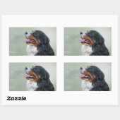 Bernese Mountain Dog Rechthoekige Sticker (Vel)