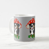 Bernese Mountain Dog Red Mushroom Pet Koffiemok (Voorkant links)