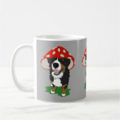 Bernese Mountain Dog Red Mushroom Pet Koffiemok (Links)