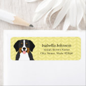 Bernese Mountain Dog Return-adreslabels Etiket (Insitu)