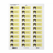 Bernese Mountain Dog Return-adreslabels Etiket (Full Sheet)