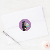 Bernese Mountain Dog Ronde Sticker (Envelop)