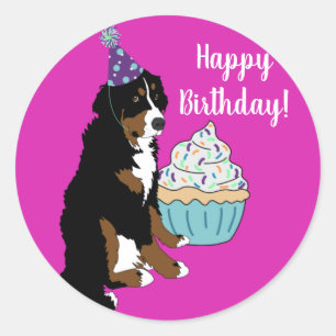 Bernese Mountain Dog Ronde Sticker