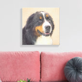 Bernese Mountain Dog-schilderij - Original Dog Art Canvas Afdruk (Insitu (Woonkamer))