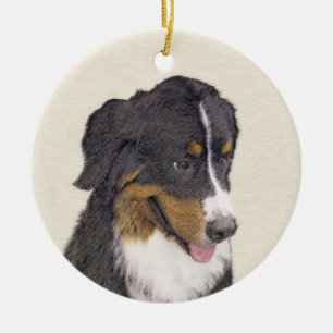 Bernese Mountain Dog-schilderij - Original Dog Art Keramisch Ornament