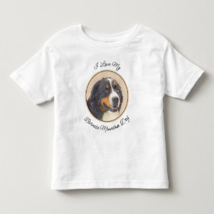 Bernese Mountain Dog-schilderij - Original Dog Art Kinder Shirts
