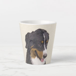 Bernese Mountain Dog-schilderij - Original Dog Art Latte Mok