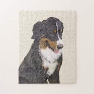 Bernese Mountain Dog-schilderij - Original Dog Art Legpuzzel