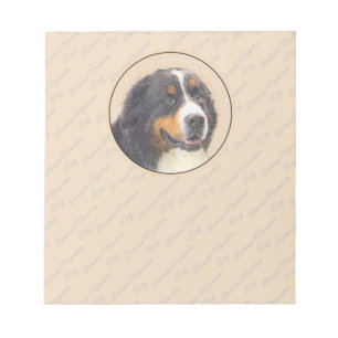Bernese Mountain Dog-schilderij - Original Dog Art Notitieblok