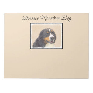 Bernese Mountain Dog-schilderij - Original Dog Art Notitieblok