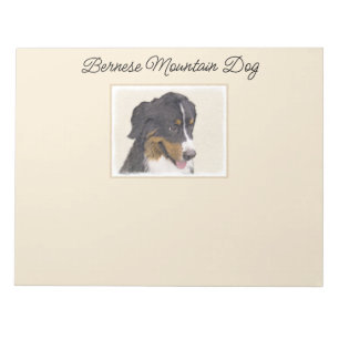 Bernese Mountain Dog-schilderij - Original Dog Art Notitieblok