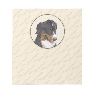 Bernese Mountain Dog-schilderij - Original Dog Art Notitieblok