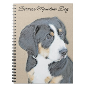 Bernese Mountain Dog-schilderij - Original Dog Art Notitieboek
