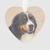 Bernese Mountain Dog-schilderij - Original Dog Art Ornament (achterkant)