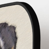 Bernese Mountain Dog-schilderij - Original Dog Art Pickleball Paddle (Links Detail)