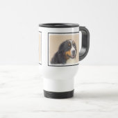 Bernese Mountain Dog-schilderij - Original Dog Art Reisbeker (Voorkant rechts)