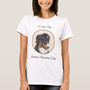 Bernese Mountain Dog-schilderij - Original Dog Art T-shirt