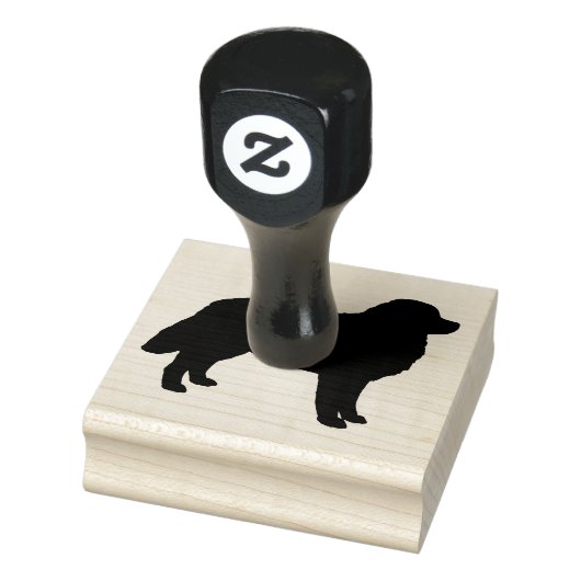 Bernese Mountain Dog Silhouette Rubberstempel (Stempel)