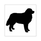 Bernese Mountain Dog Silhouette Rubberstempel (Afrduk)