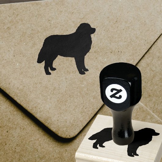 Bernese Mountain Dog Silhouette Rubberstempel