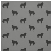 Bernese Mountain Dog Silhouettes Patterned Stof (Swatch)