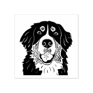 Bernese mountain dog stamp 	rubberstempel