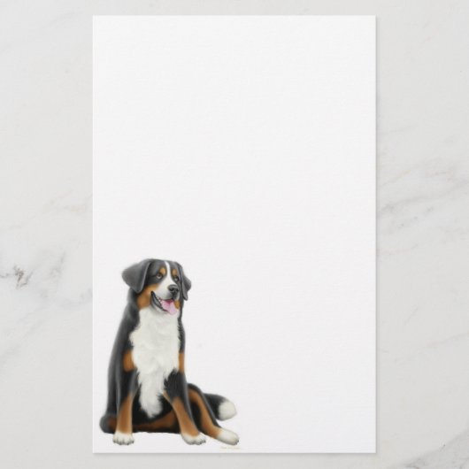 Bernese Mountain Dog Stationery Briefpapier (Voorkant)