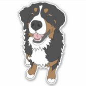 Bernese Mountain Dog Sticker (Voorkant)