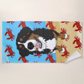 Bernese Mountain Dog Strandlaken (Voorkant)