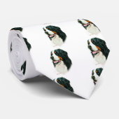 Bernese Mountain Dog Stropdas (Opgerold)