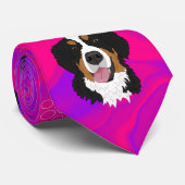Bernese Mountain Dog Stropdas (Opgerold)