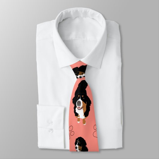 Bernese Mountain Dog Stropdas (Gebonden)