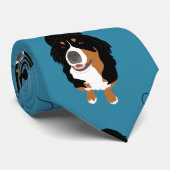 Bernese Mountain Dog Stropdas (Opgerold)