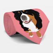Bernese Mountain Dog Stropdas (Opgerold)