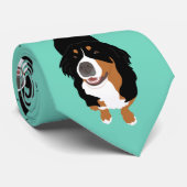 Bernese Mountain Dog Stropdas (Opgerold)