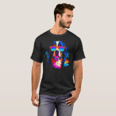 Bernese Mountain Dog Summer Party T-shirt (Voorkant volledig)